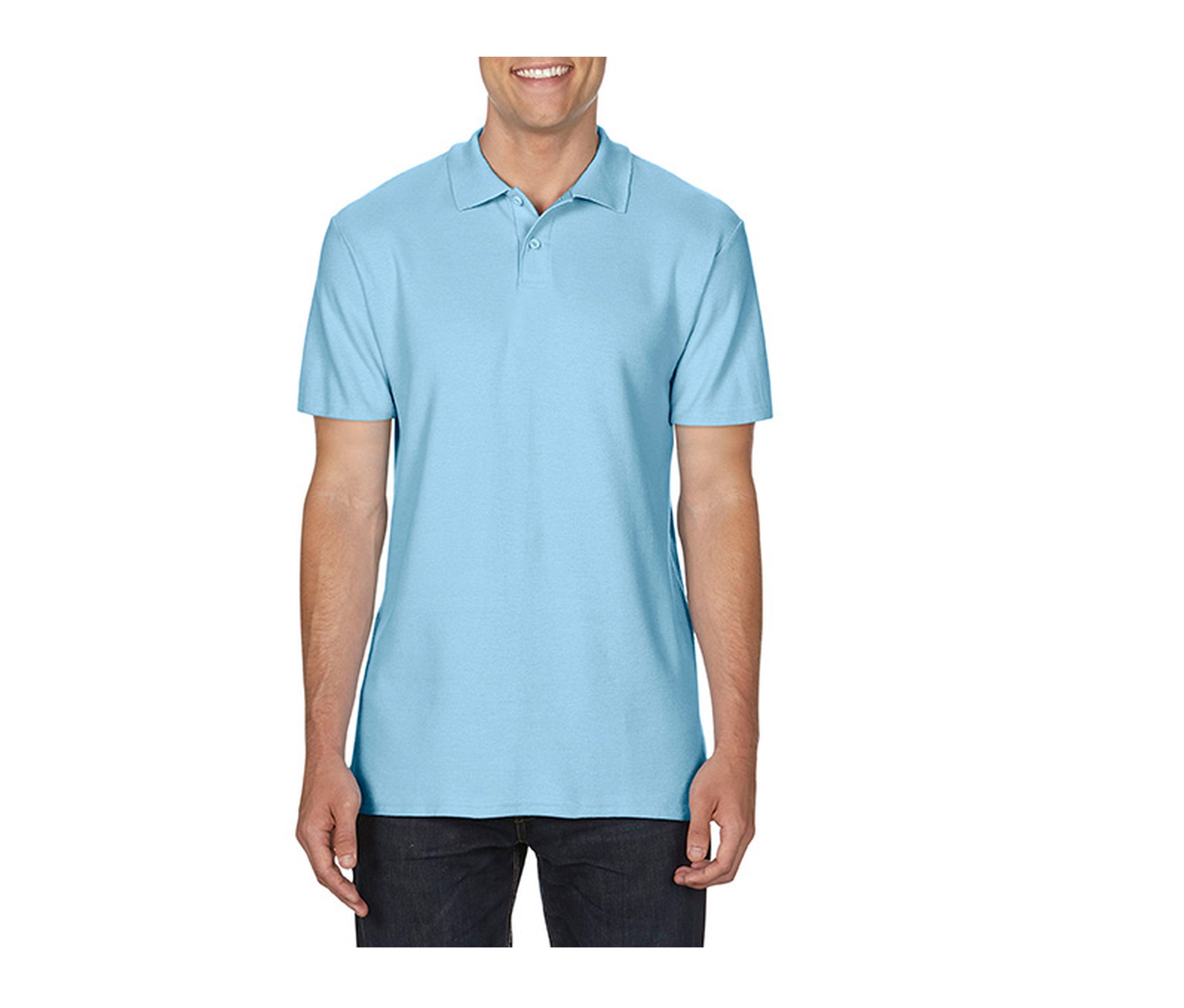SOFTSTYLE® DOUBLE PIQUÉ POLO MEN