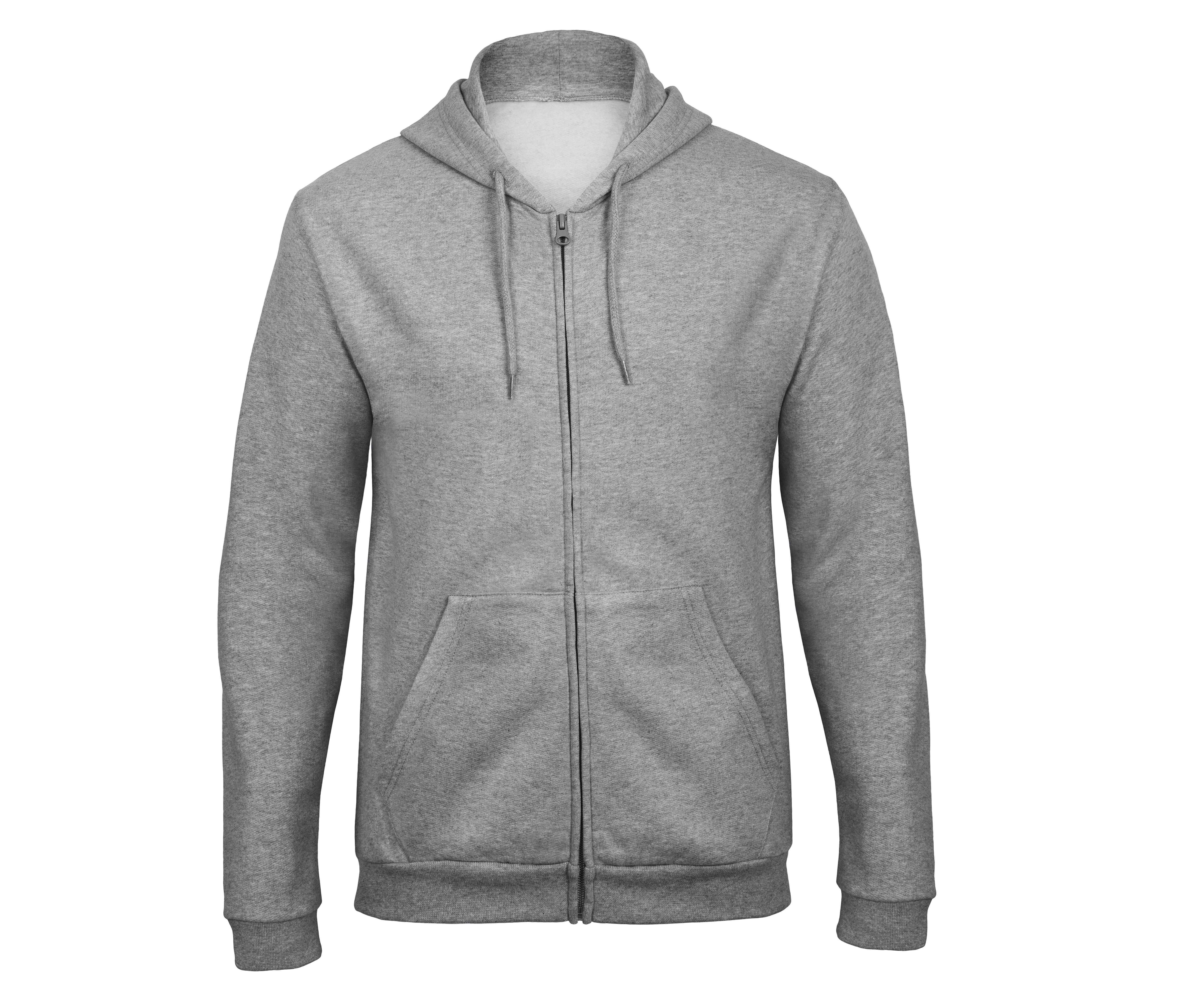 FULL ZIP HOODED SWEAT ID.205 50/50