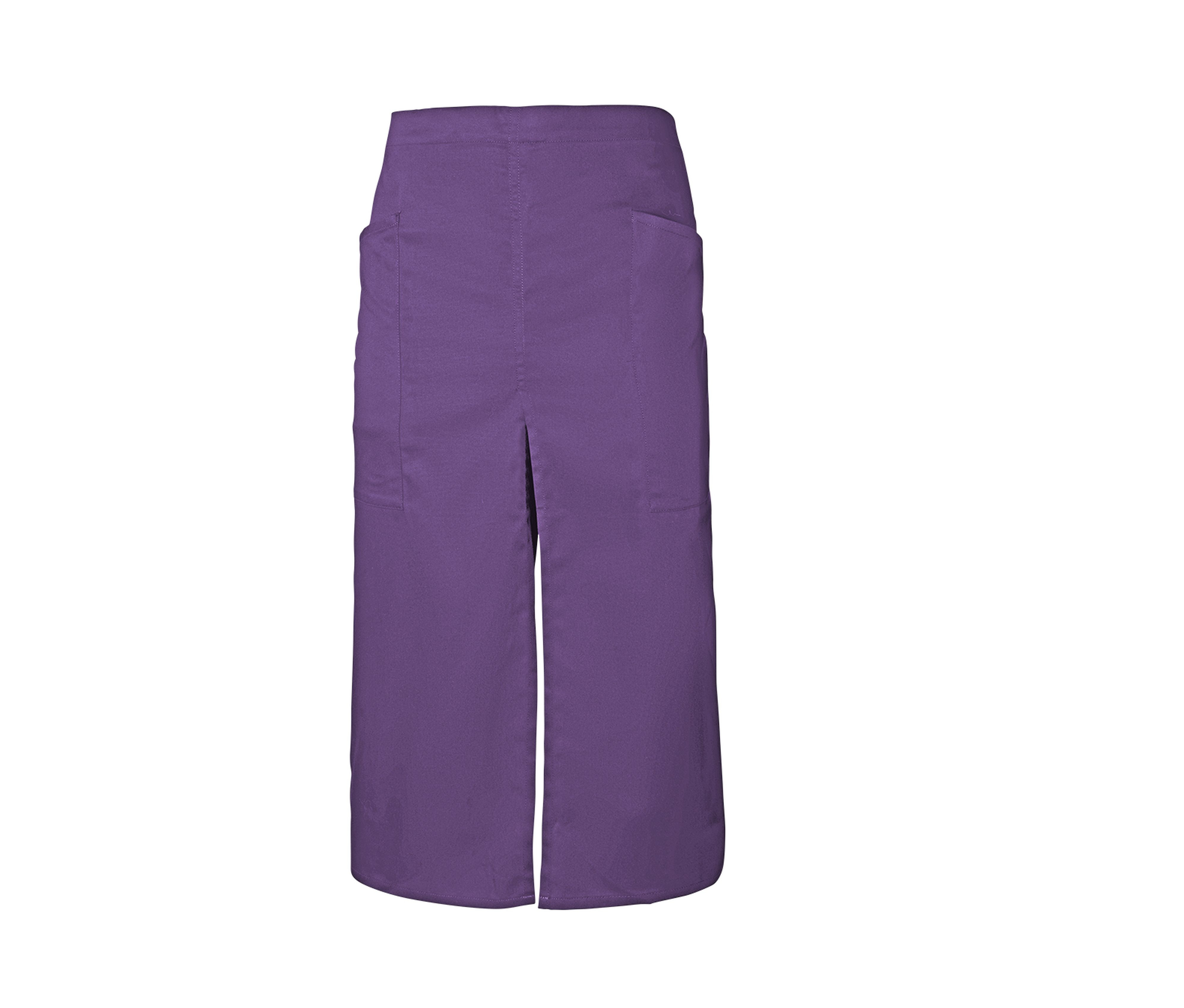 LONG APRON WITH OPENING AND POCKETS