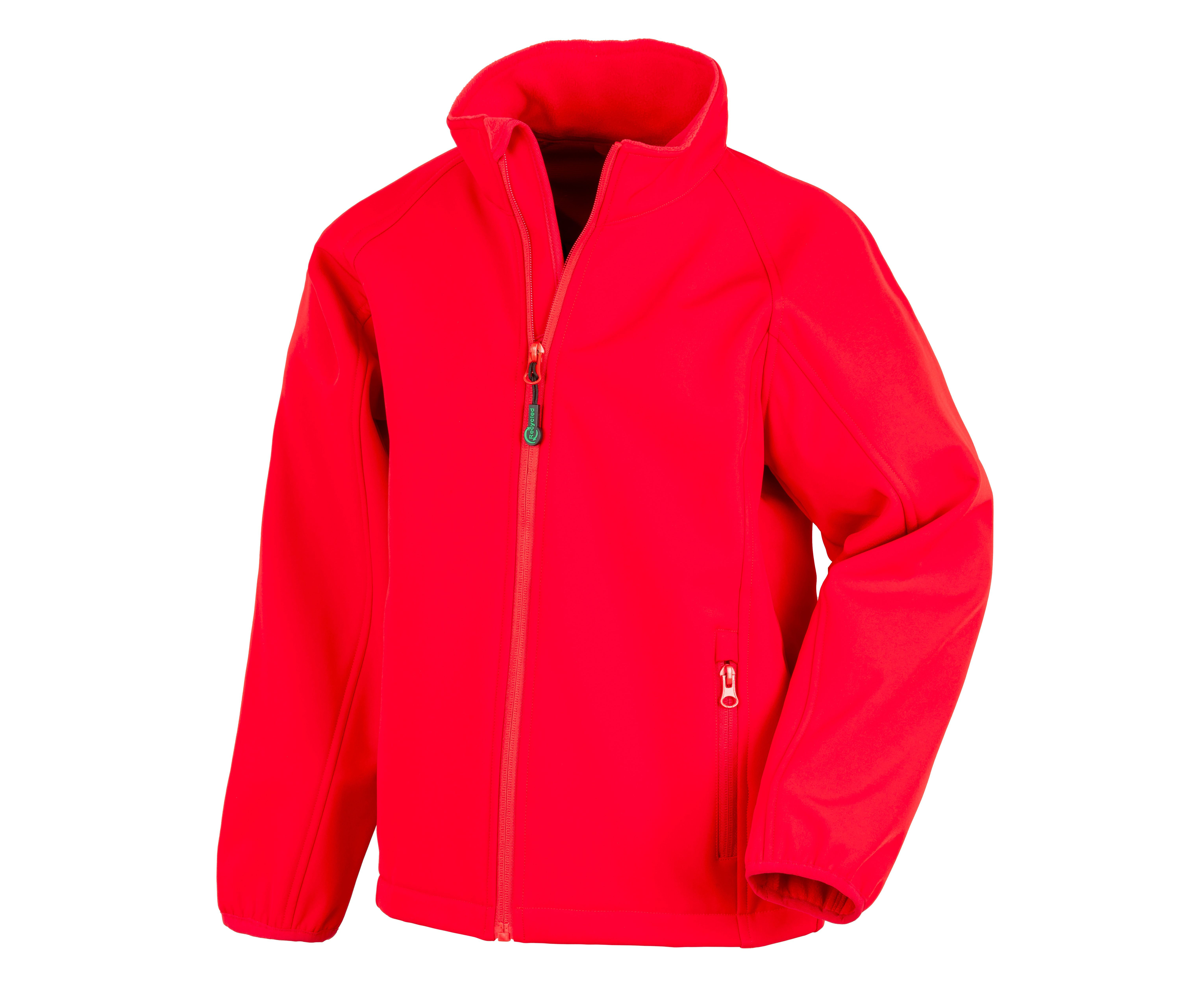 RECYCLED 2-LAYER PRINTABLE JUNIOR SOFTSHELL JACKET