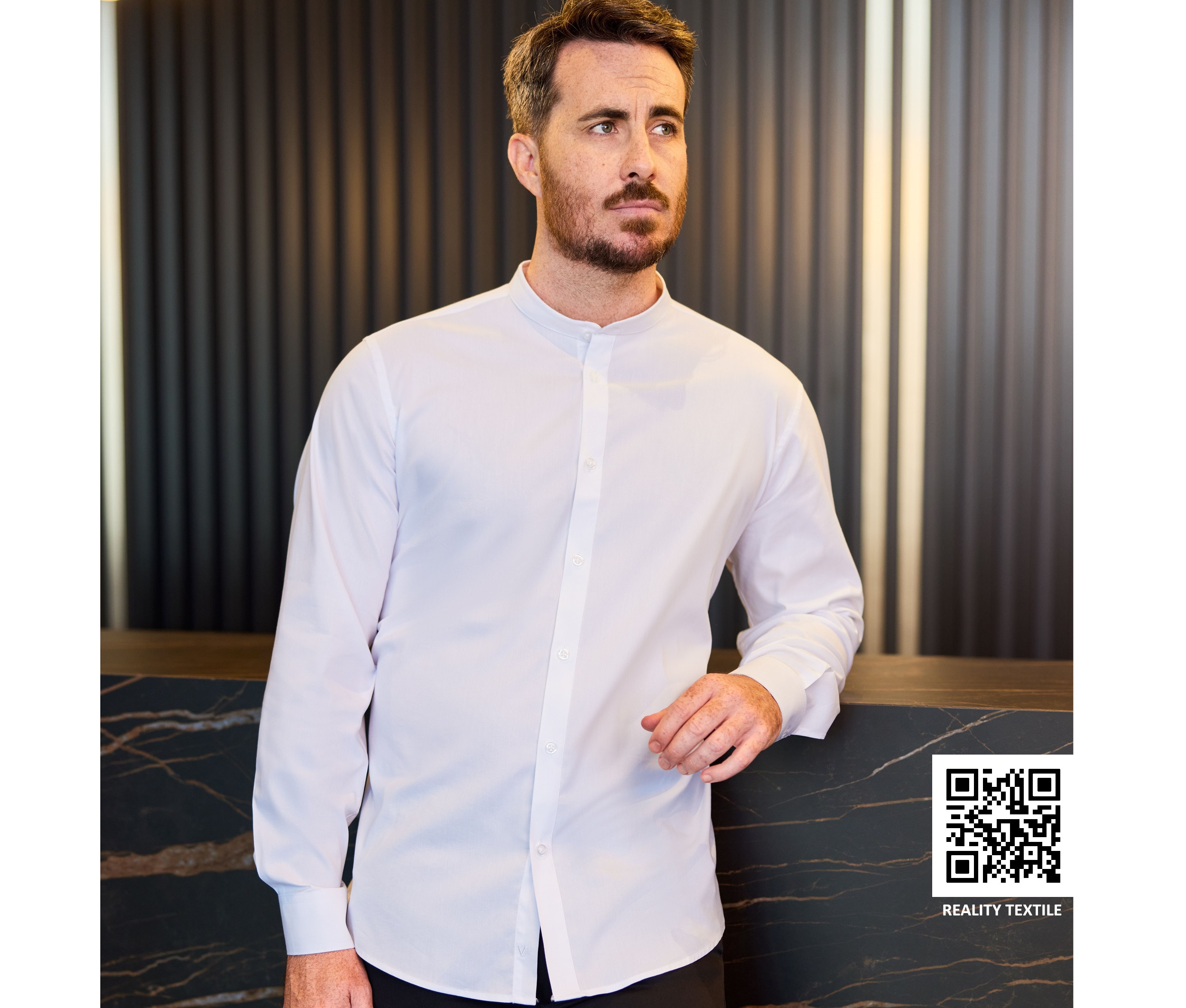 MEN'S LONG-SLEEVE STRETCH SHIRT