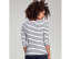 "CAP COZ" 3/4 LENGTH SLEEVE BRETON STRIPED T-SHIRT