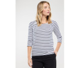 "CAP COZ" 3/4 LENGTH SLEEVE BRETON STRIPED T-SHIRT